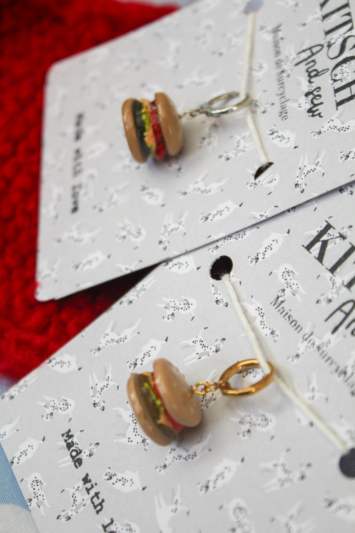 Le burger - Marqueur tricot