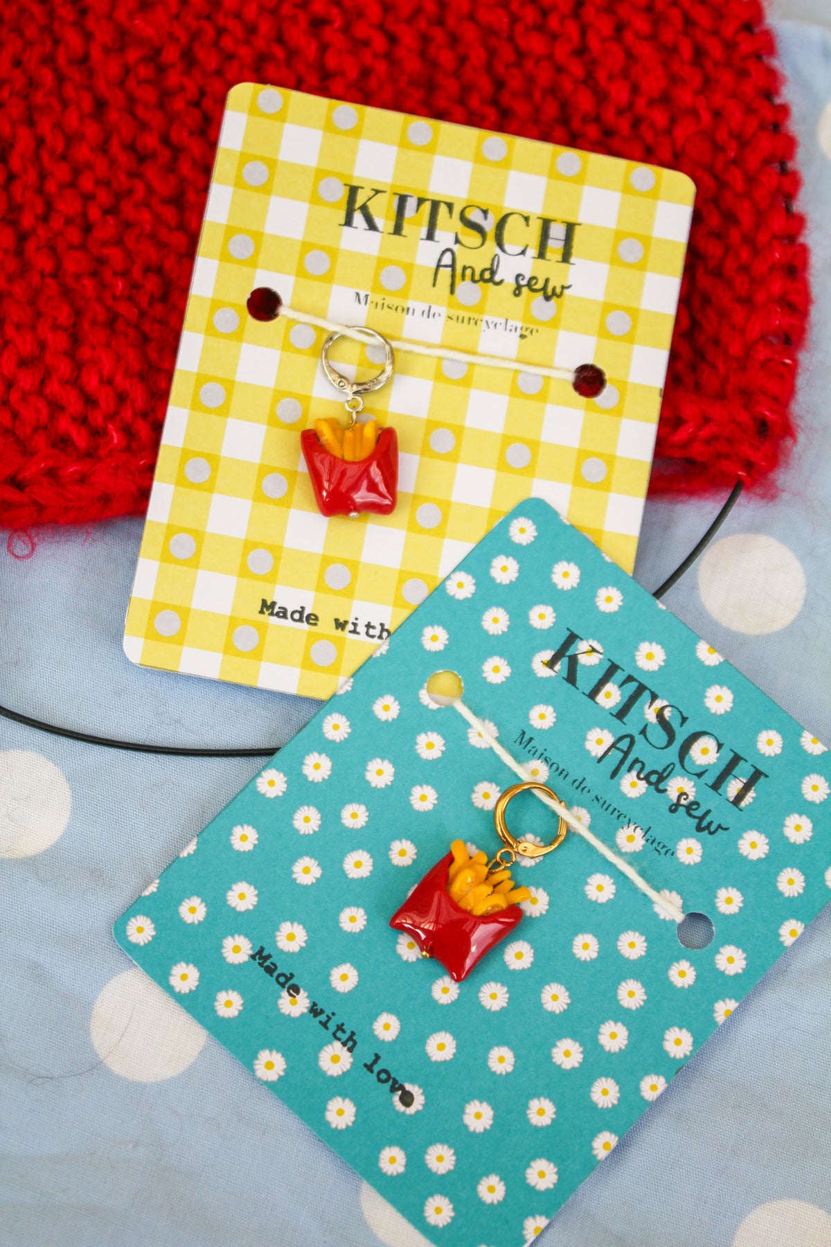 Les frites - Marqueur tricot