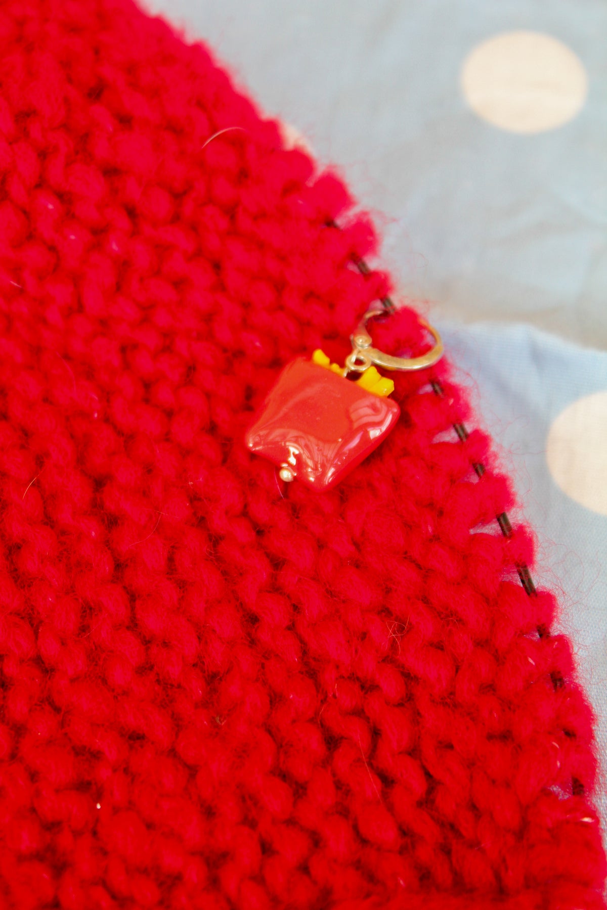Les frites - Marqueur tricot