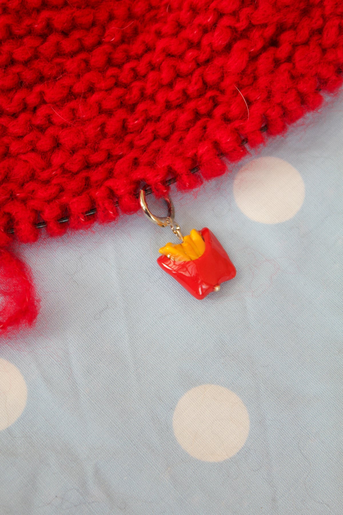 Les frites - Marqueur tricot