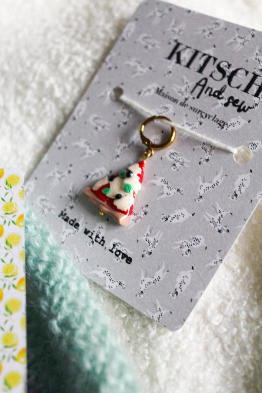 La pizza - Marqueur tricot