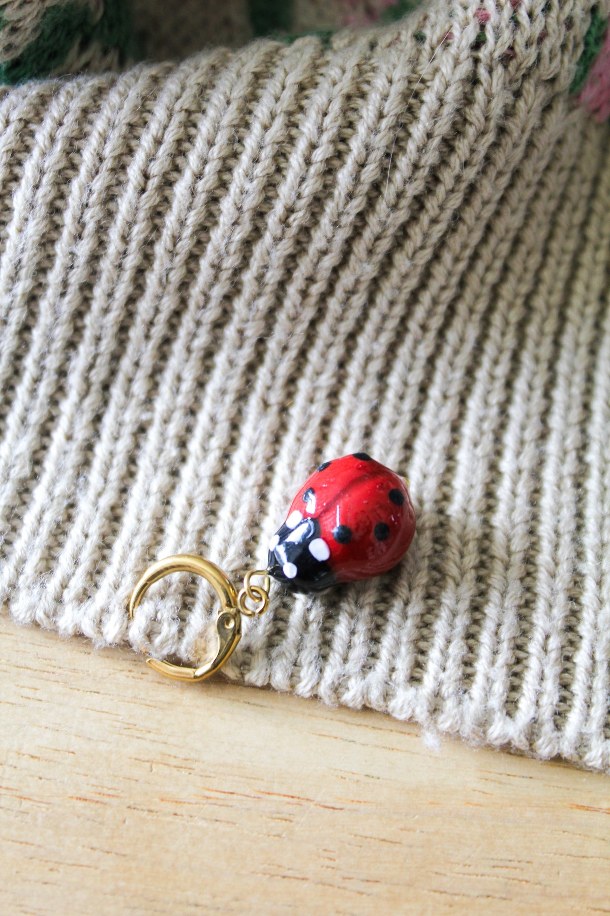 La coccinelle - Marqueur tricot