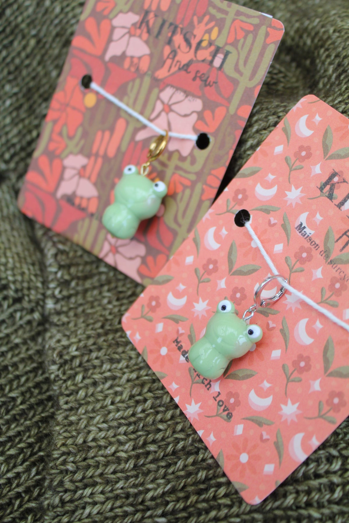 Grenouille - Marqueur tricot