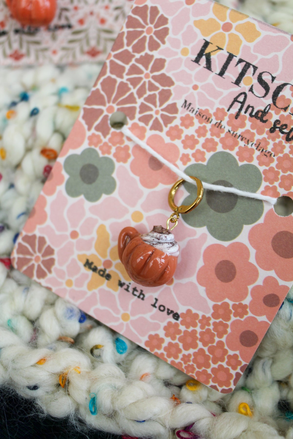 Pumkin latte - Marqueur tricot