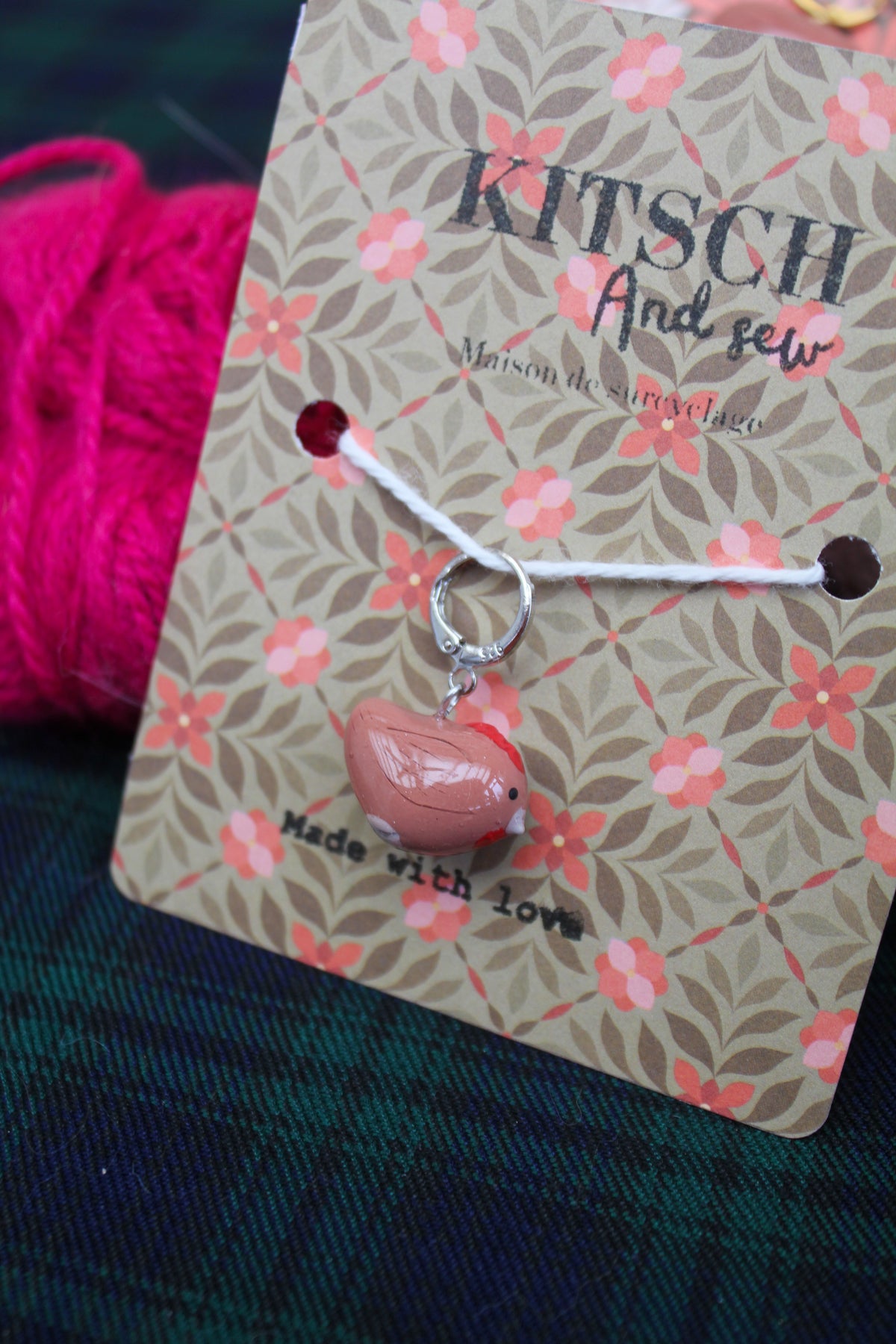 La poule rousse - Marqueur tricot