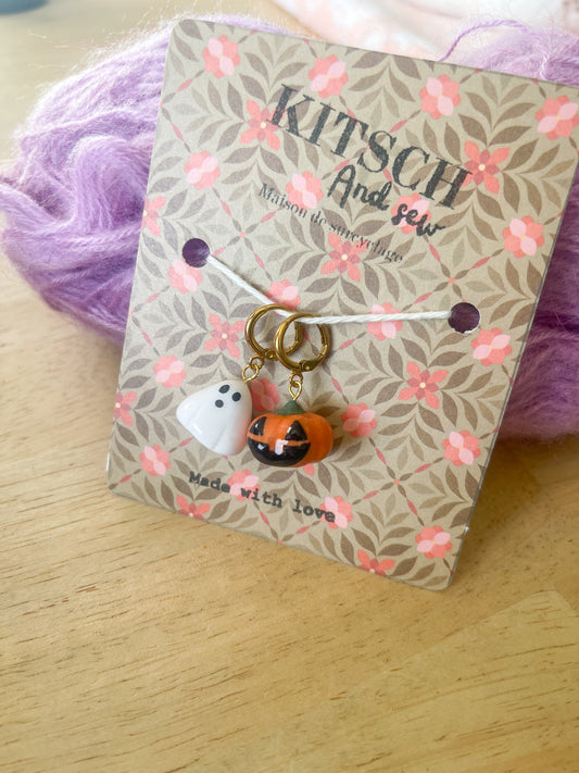 Pack "Halloween" - Lot de 2 marqueurs tricot