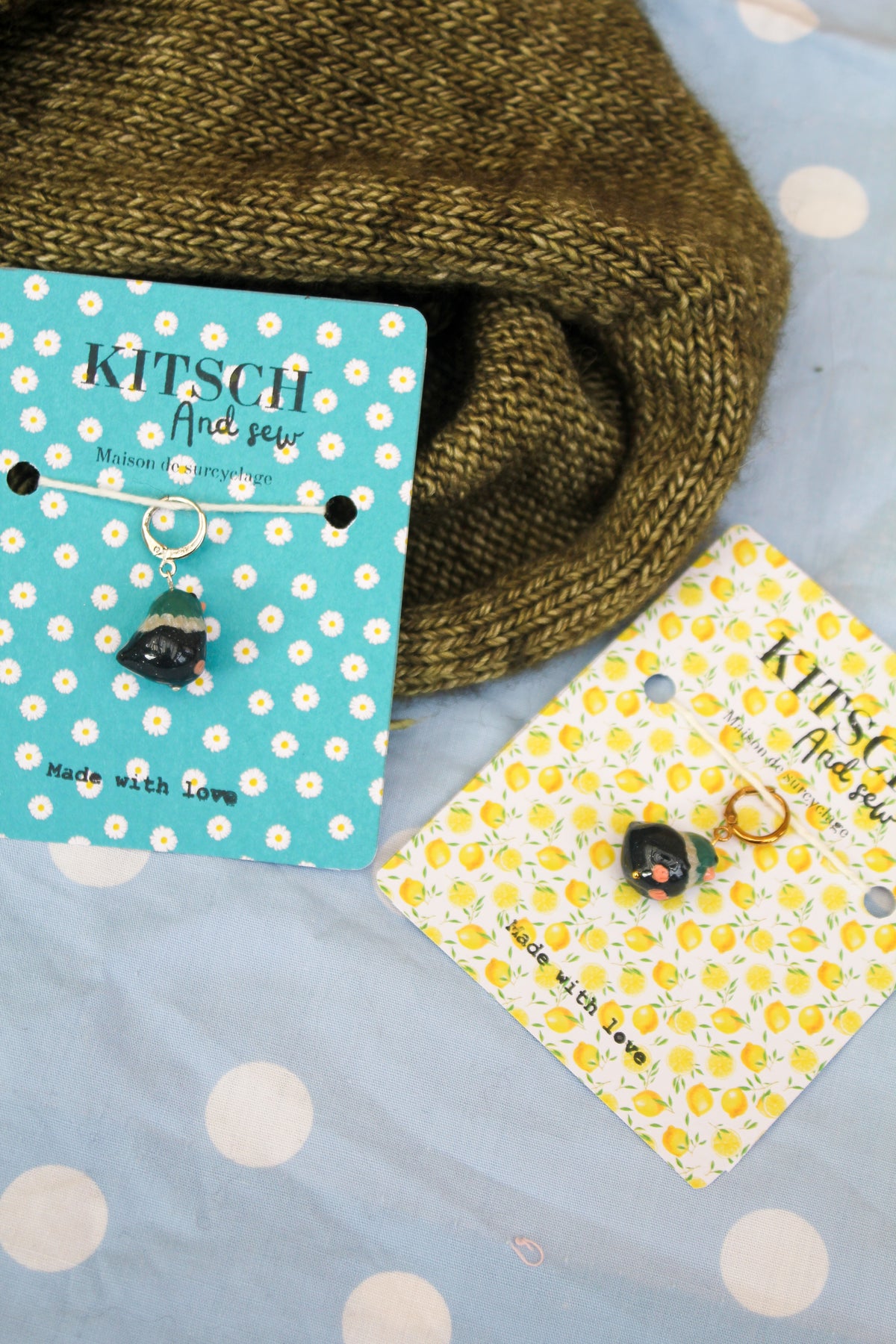 Le pigeon - Marqueur tricot