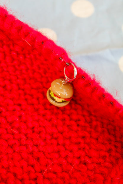 Le burger - Marqueur tricot
