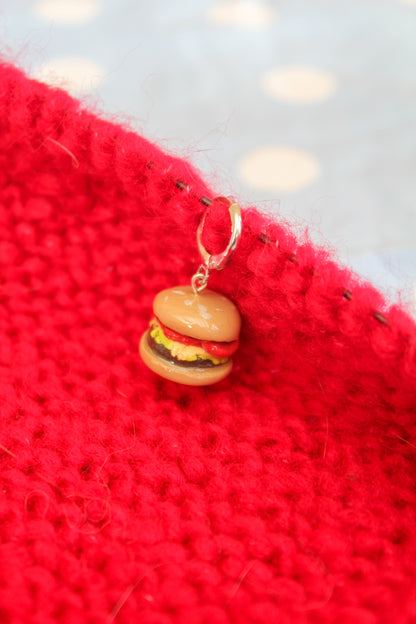 Le burger - Marqueur tricot