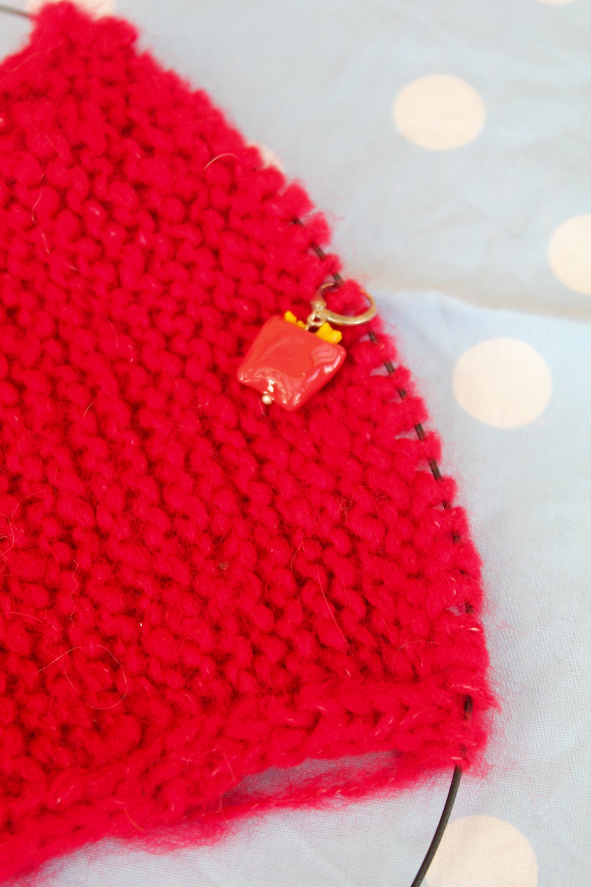 Les frites - Marqueur tricot