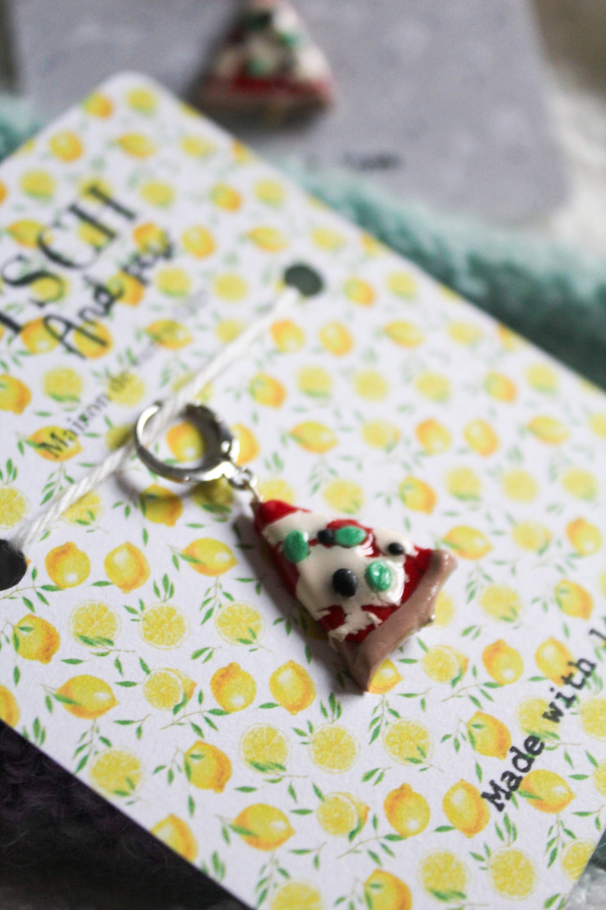 La pizza - Marqueur tricot