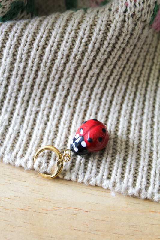 La coccinelle - Marqueur tricot